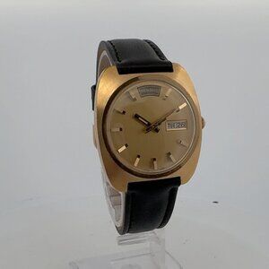 Vintage 36mm Benrus Day Date Men's Mechanical Wristwatch 3135 Swiss Made